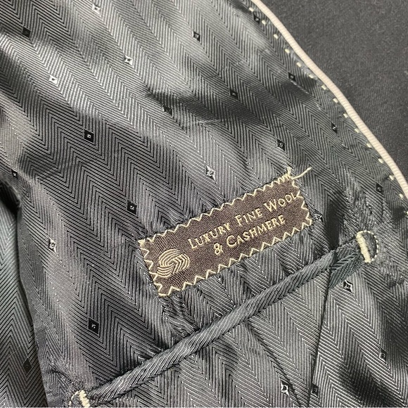 Wool & Cashmere blazer Men’s Sports Jacket Coat Men’s Black Blazer 2 but… - Picture 3 of 16